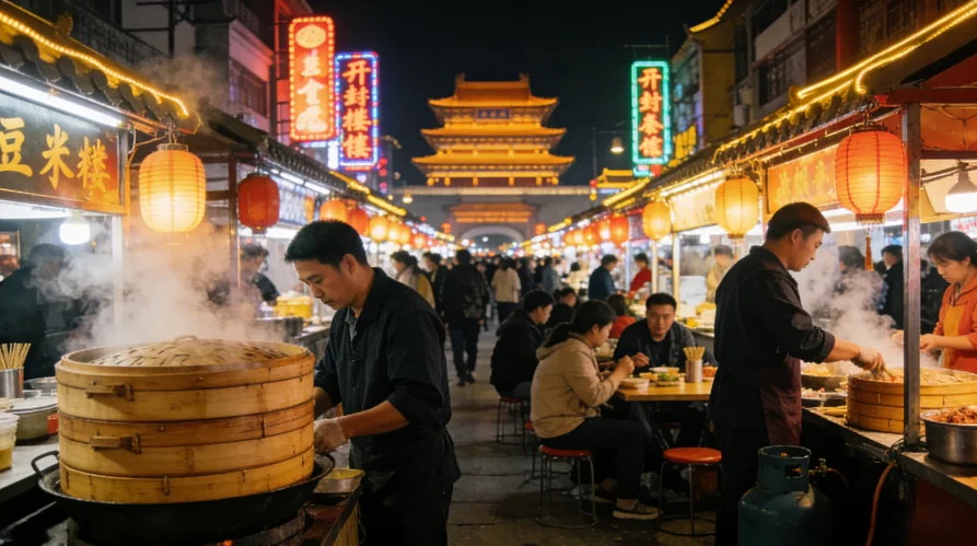Drum Tower Night Market — Kaifeng’s Culinary Delights