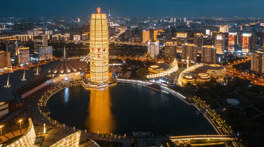 Zhengzhou Nightlife Zhengdong New District CBD