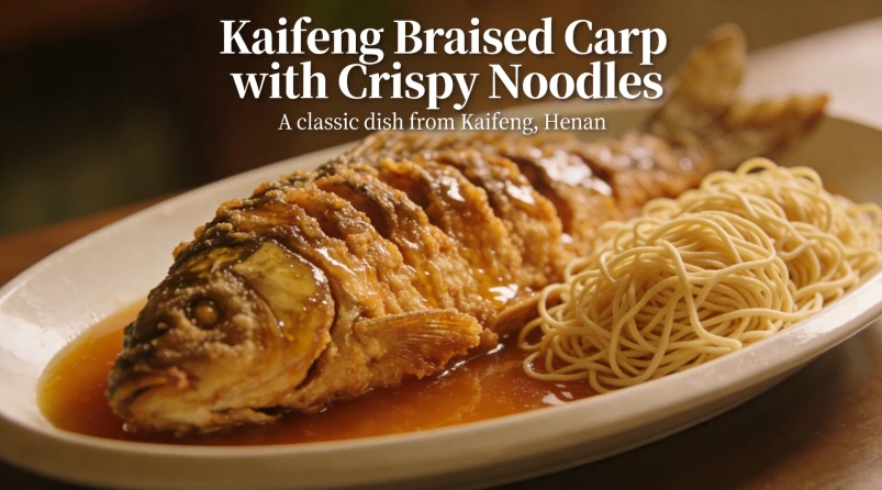 Yellow River Carp with Fried Noodles — The Ultimate Presentation of Yellow River Carp