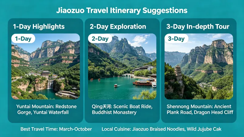 Suggested Itineraries for Jiaozuo