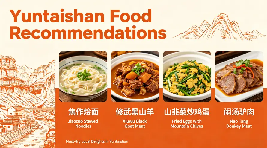 Food Recommendations at Yuntai Mountain