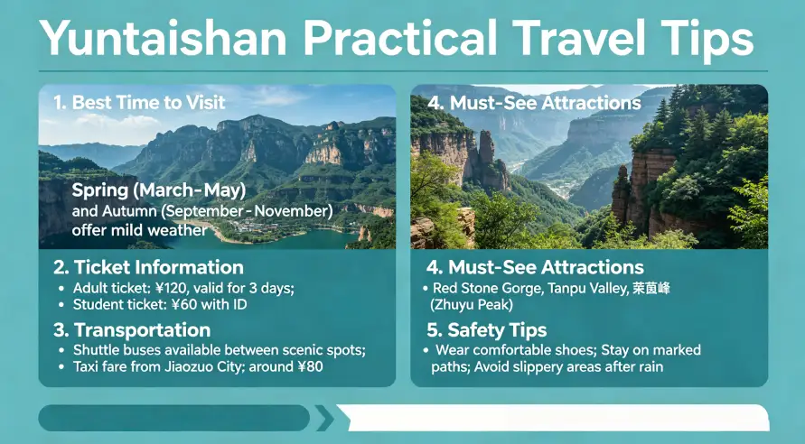 Practical Travel Tips for Yuntai Mountain